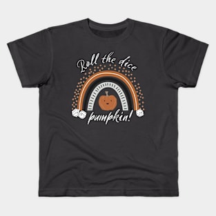 Bunco Halloween Ring the Bell Pumpkin Boho Bunco Rainbow Kids T-Shirt